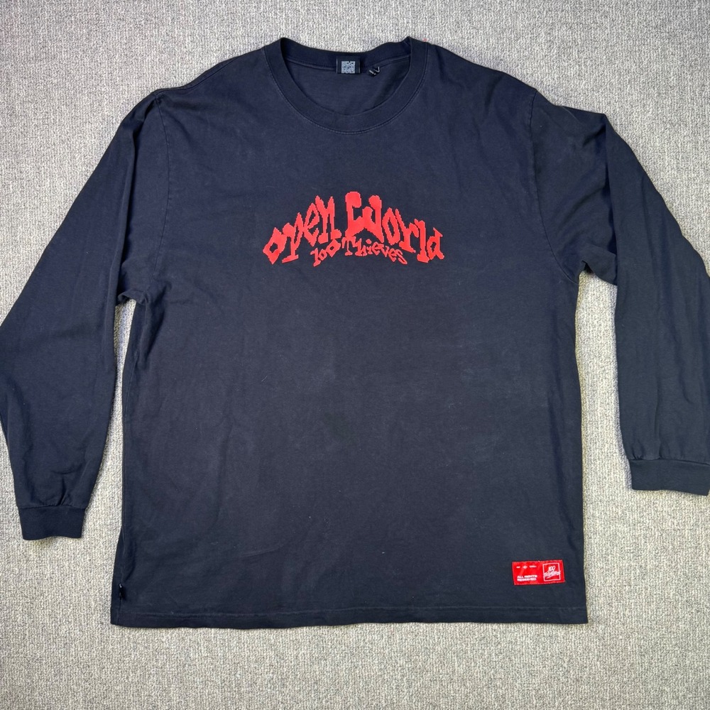 100 Thieves Open World Long Sleeve Graphic Shirt Black 3XL Esports Gamer‎